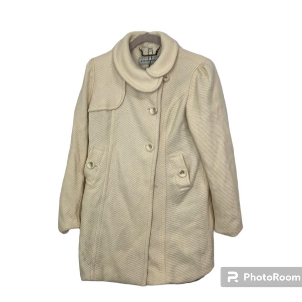 Steve Madden wool blend Knits It coat in Bone